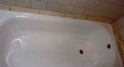 Реставрация ванны жидким акрилом | Крестовкий остров